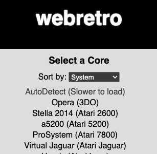 Web Retro Emulator